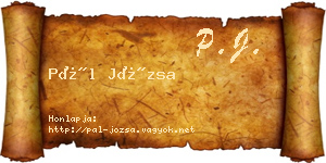 Pál Józsa névjegykártya
